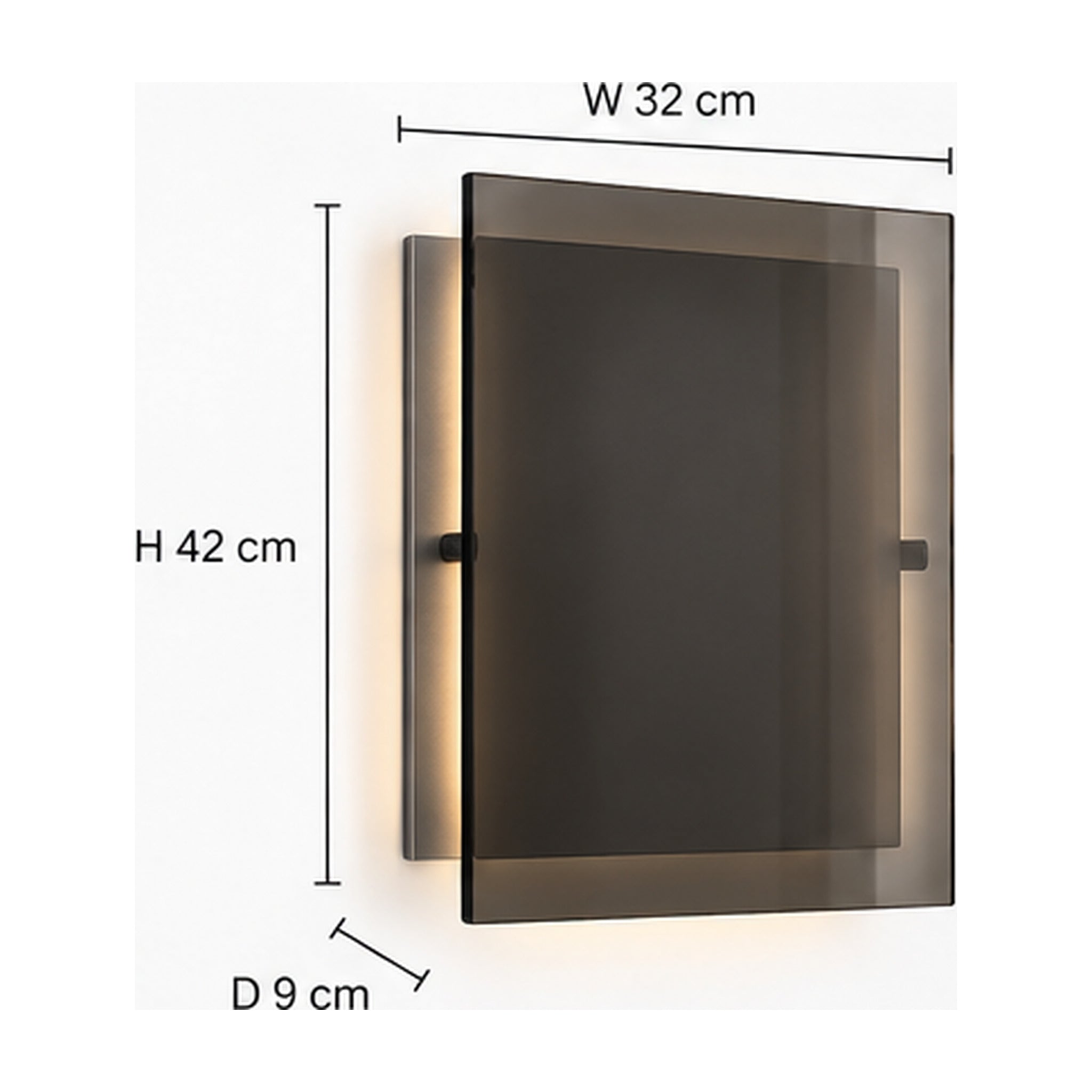 Applique Écran Fumé – Halo mural à double profondeur