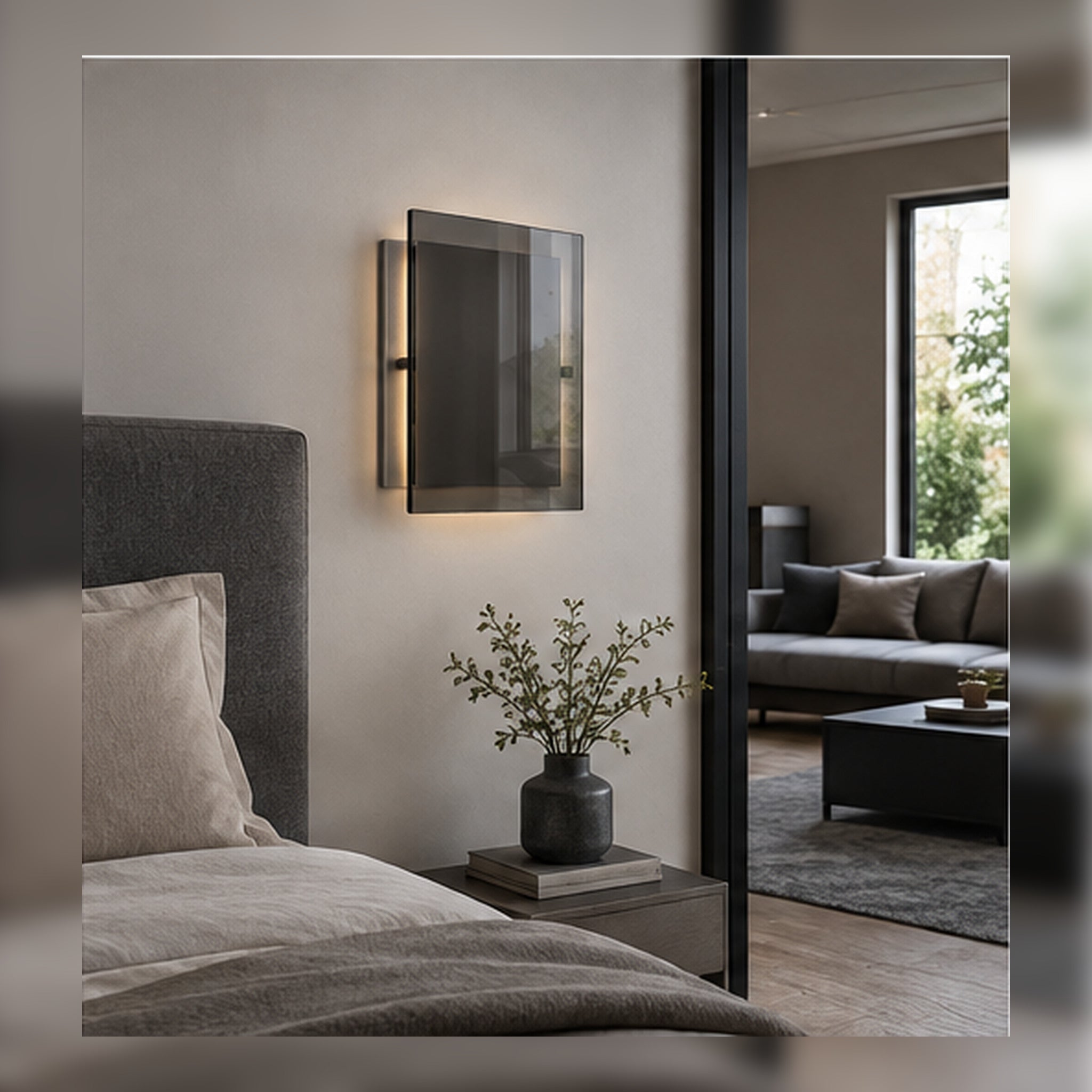 Applique Écran Fumé – Halo mural à double profondeur