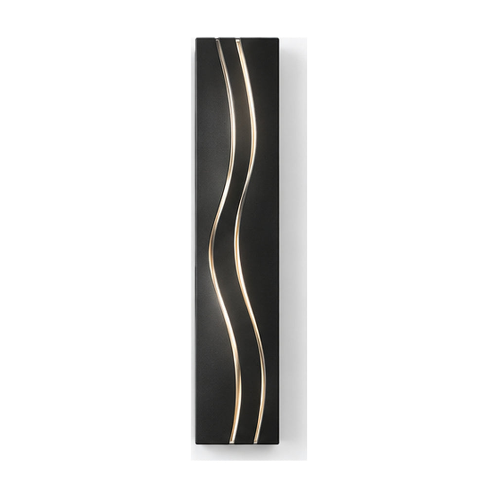 Applique Sillon Noir – Éclairage vertical à trois lignes lumineuses