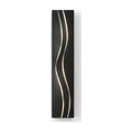 Applique Sillon Noir – Éclairage vertical à trois lignes lumineuses