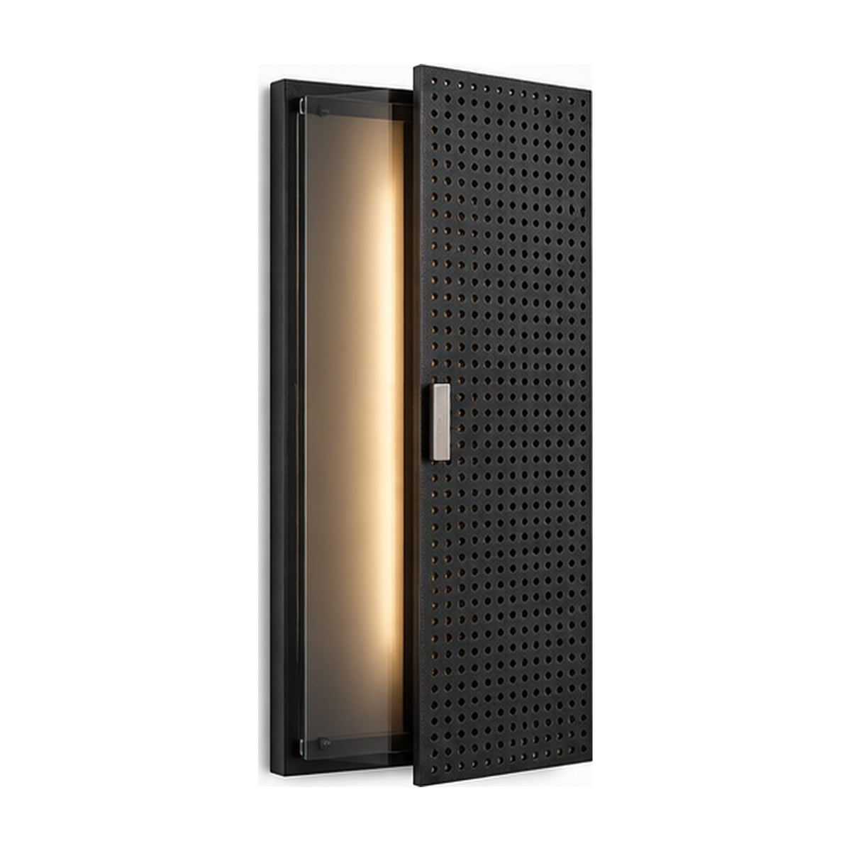 Applique Volet Coulissant – Lumière modulable en verre fumé
