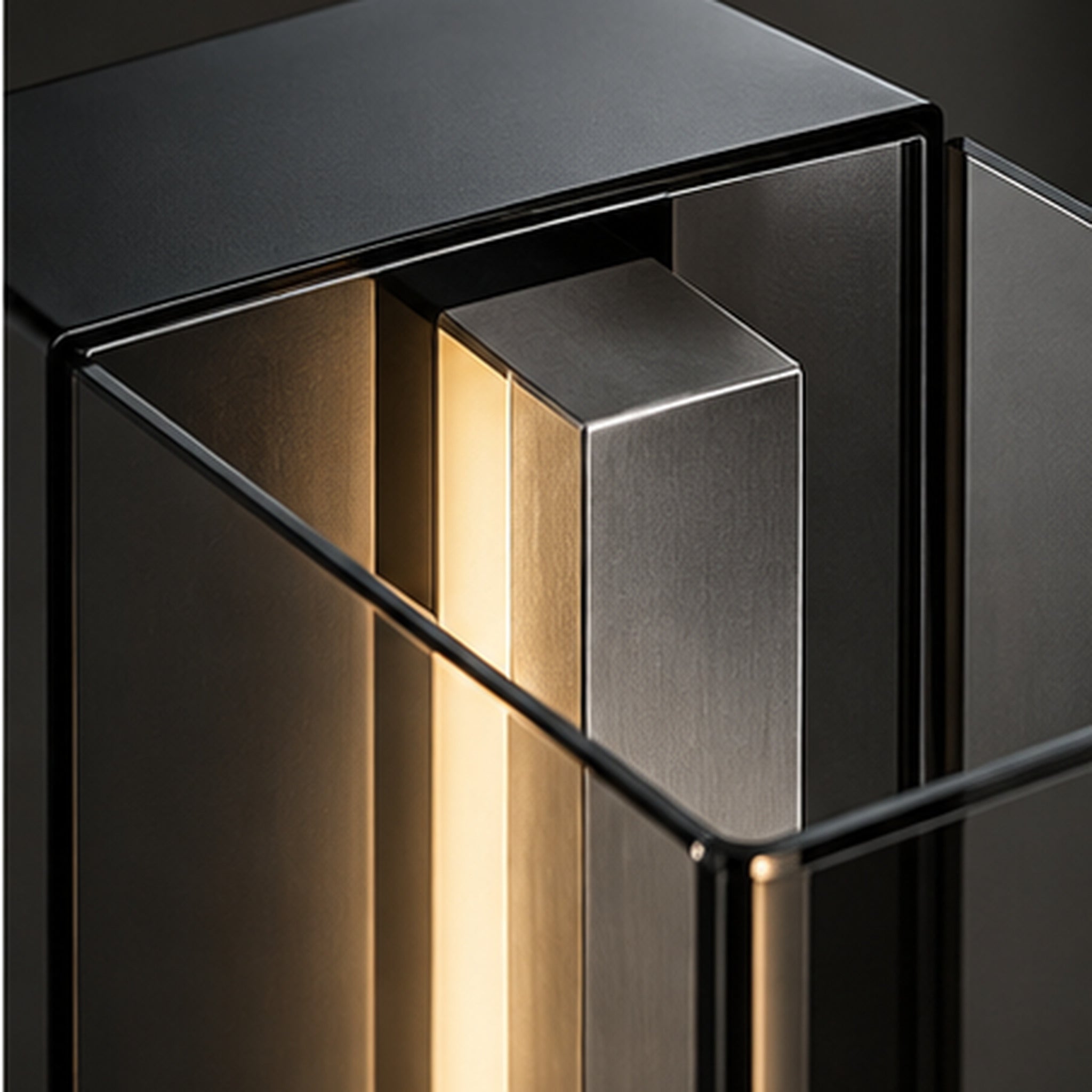 Lampe Monolithe Fumée – Éclairage d’appoint vertical et sculptural