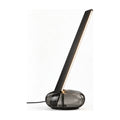 Lampe Oblique Noir – Lame lumineuse inclinée sur base fumée