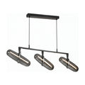 Suspension Vecteur Trois – Luminaire graphique en verre fumé